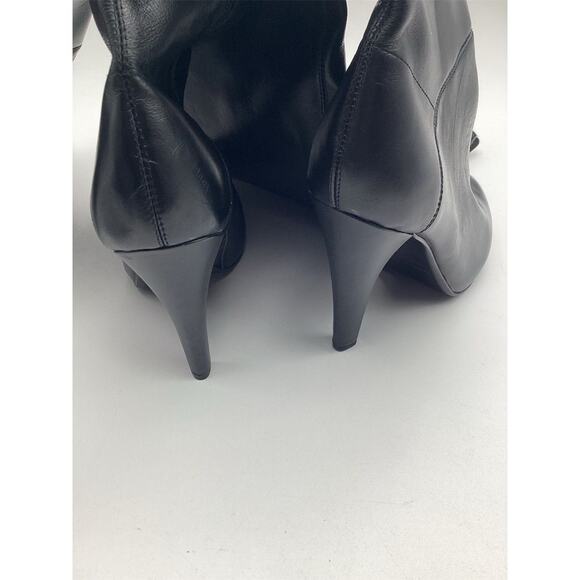 Colin Stuart Women's Black Over-The-Knee High Heel Boots Size 6 B - Picture 6 of 9